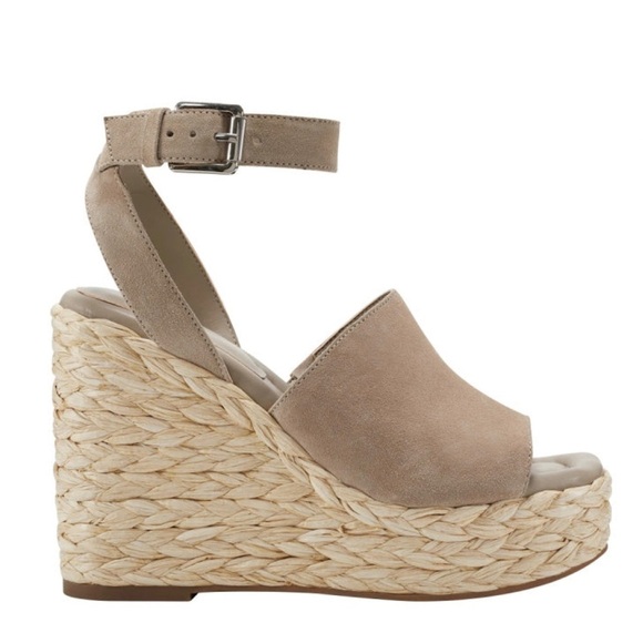 NWT — Marc Fisher Aliya Tan Espadrille Wedges, Summer or Office Casual Size 11 - Picture 3 of 11